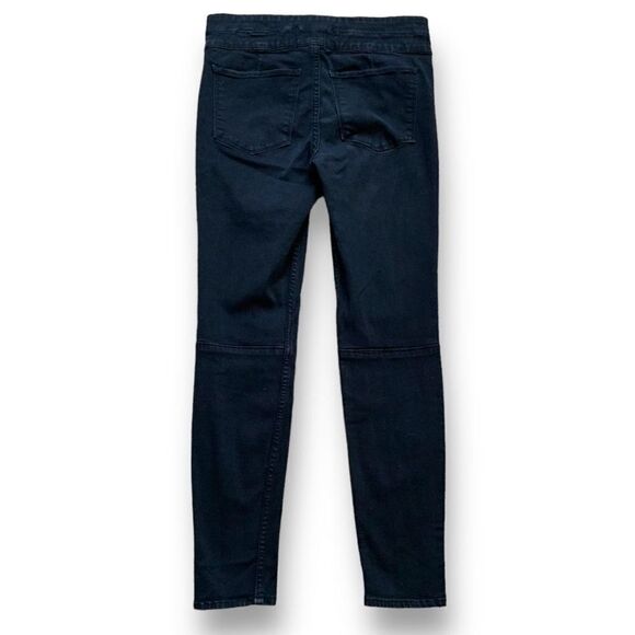 Abercrombie & Fitch High Rise Super Skinny Jeans Black Denim Button Fly Moto - Picture 8 of 12